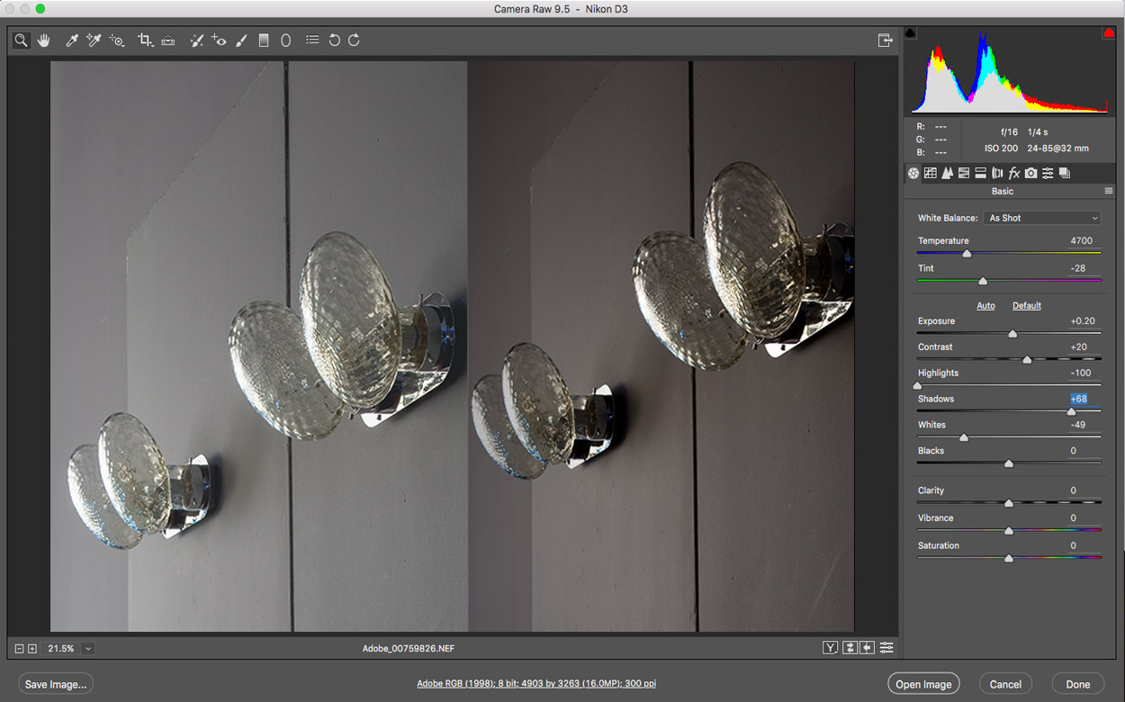 Post-produzione bilancimento del punto bianco - gestione colore - profili colore per la stampa